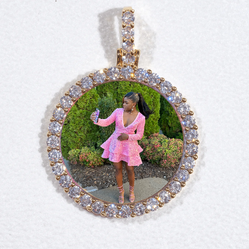 3D CIRCLE CUSTOM PICTURE PENDANT SMALL SIZE