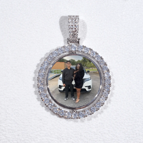 3D Spinning 2-Faced Custom Picture Pendant