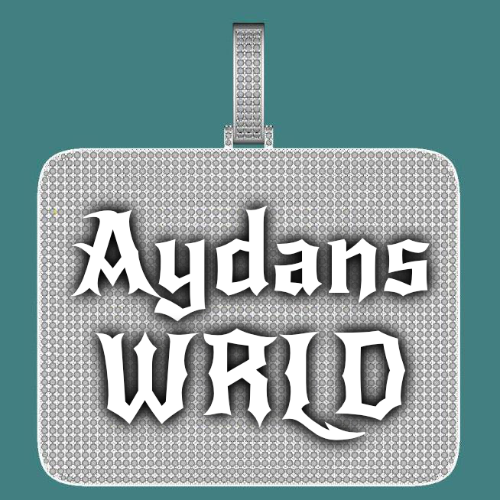 CUSTOM LETTER NECKLACE 3D BIG SQUARE