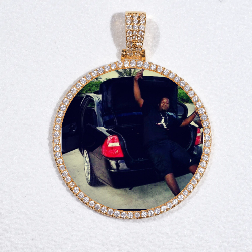 MEDIUM 3D CIRCLE CUSTOM PICTURE PENDANT