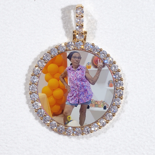 3D CIRCLE CUSTOM PICTURE PENDANT SMALL SIZE