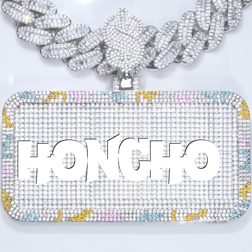 CUSTOM LETTER NECKLACE 3D COLORFUL SQUARE
