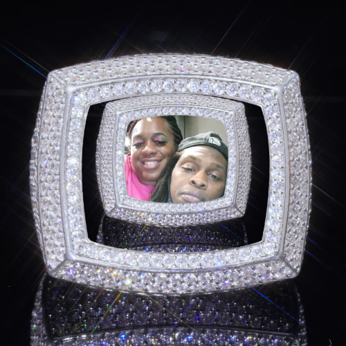 3D CUSTOM PICTURE ICED RING