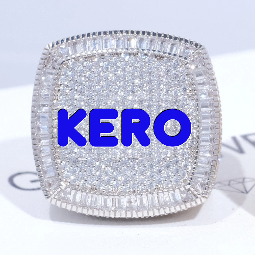 CUSTOM LETTER 3D ICED RING
