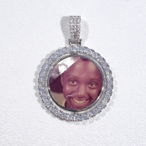 3D Spinning 2-Faced Custom Picture Pendant