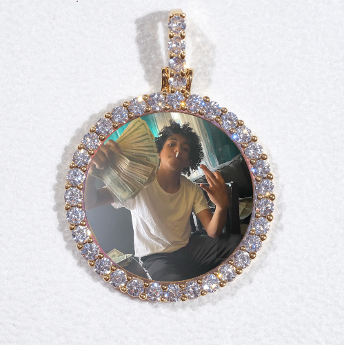 3D CIRCLE CUSTOM PICTURE PENDANT SMALL SIZE