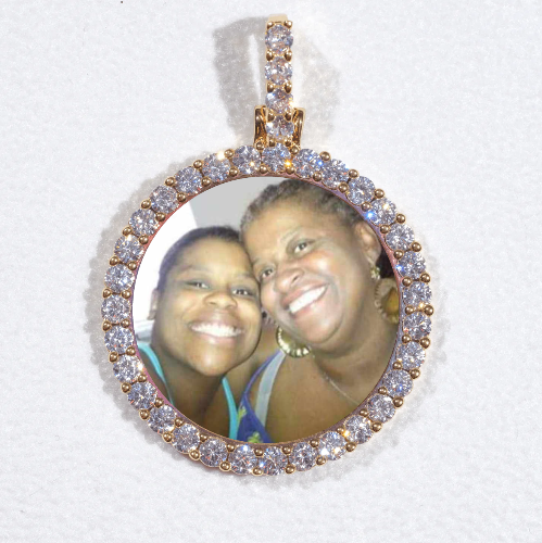 3D CIRCLE CUSTOM PICTURE PENDANT SMALL SIZE