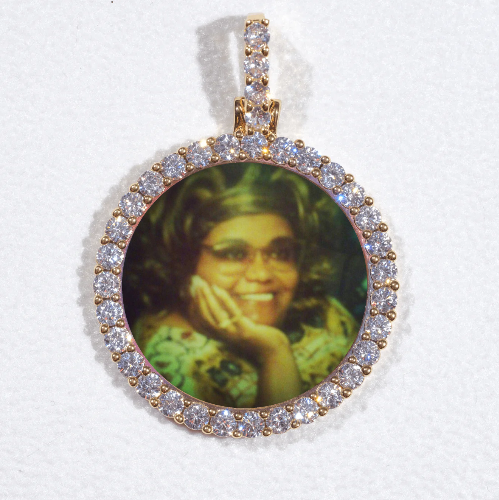 3D CIRCLE CUSTOM PICTURE PENDANT SMALL SIZE