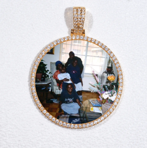 MEDIUM 3D CIRCLE CUSTOM PICTURE PENDANT