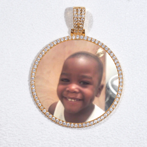 MEDIUM 3D CIRCLE CUSTOM PICTURE PENDANT