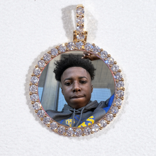 3D CIRCLE CUSTOM PICTURE PENDANT SMALL SIZE