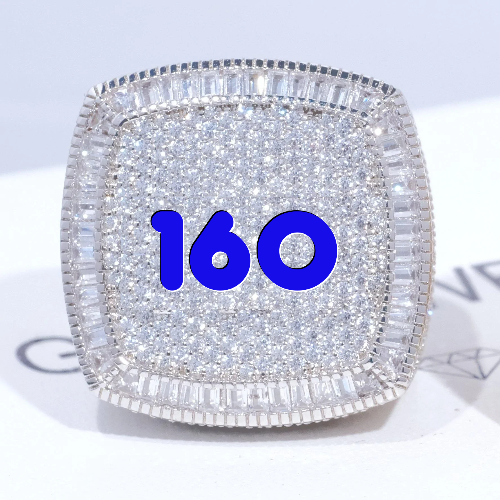 CUSTOM LETTER 3D ICED RING