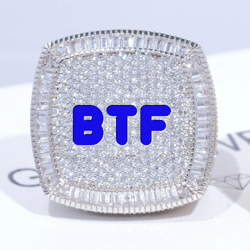 CUSTOM LETTER 3D ICED RING