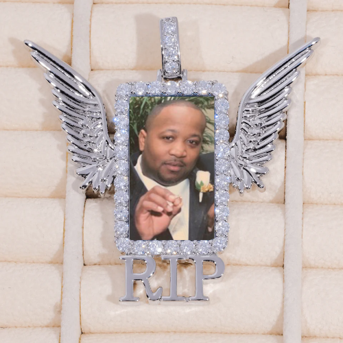 RIP WING 3D CUSTOM PICTURE PENDANT