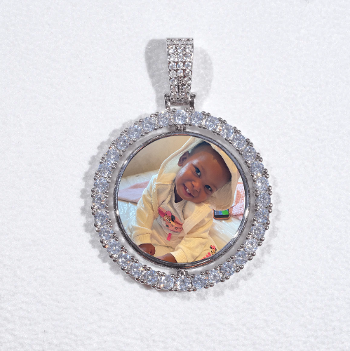 3D Spinning 2-Faced Custom Picture Pendant