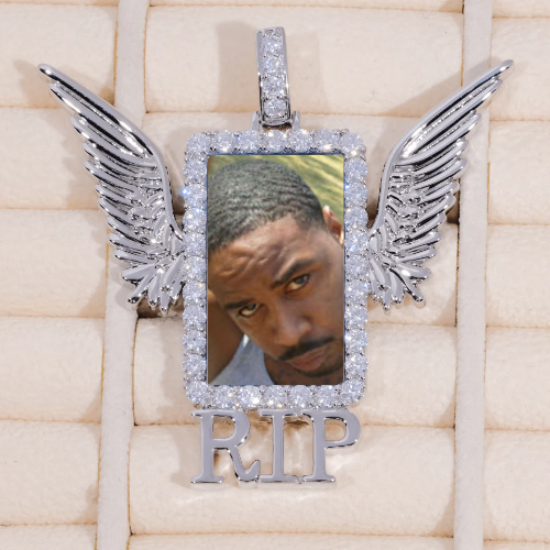 RIP WING 3D CUSTOM PICTURE PENDANT