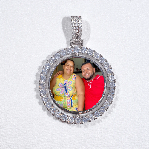 3D Spinning 2-Faced Custom Picture Pendant