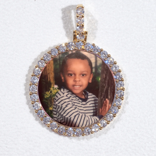 3D CIRCLE CUSTOM PICTURE PENDANT SMALL SIZE
