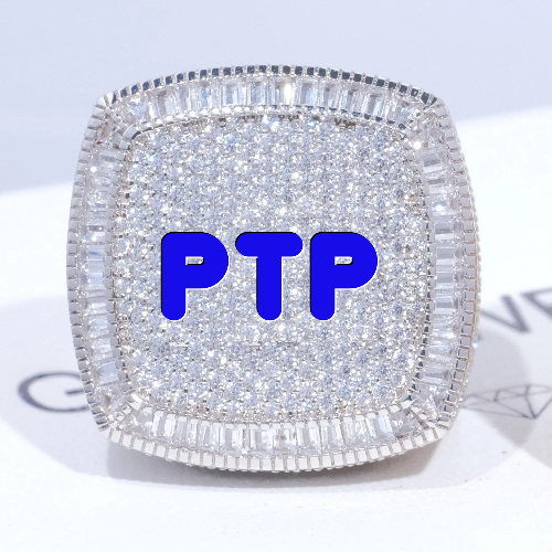 CUSTOM LETTER 3D ICED RING