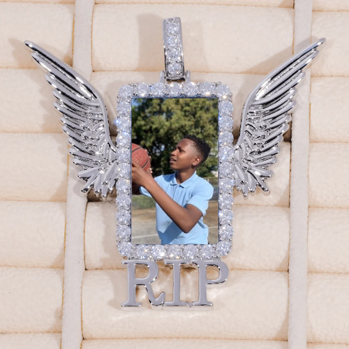 RIP WING 3D CUSTOM PICTURE PENDANT