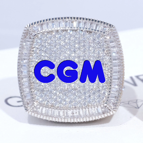 CUSTOM LETTER 3D ICED RING