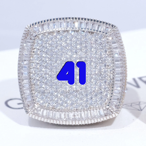 CUSTOM LETTER 3D ICED RING