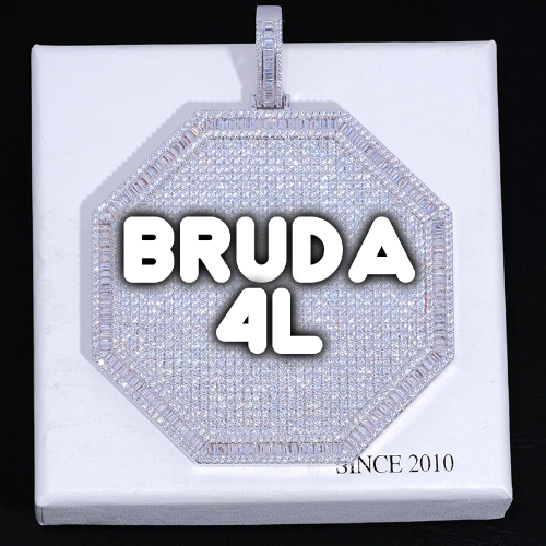 Small Baguette Custom Pendant