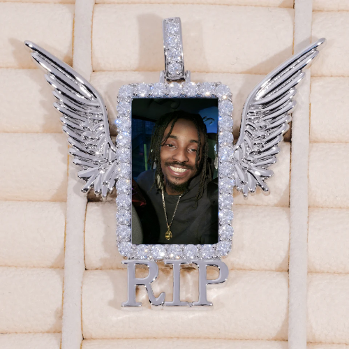 RIP WING 3D CUSTOM PICTURE PENDANT