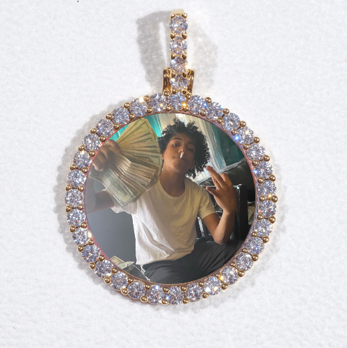 3D CIRCLE CUSTOM PICTURE PENDANT SMALL SIZE
