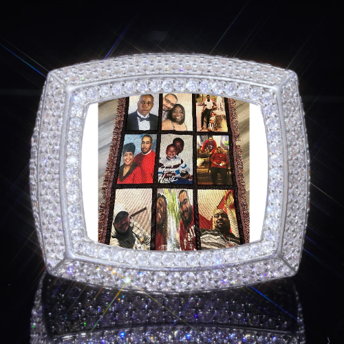 3D CUSTOM PICTURE ICED RING