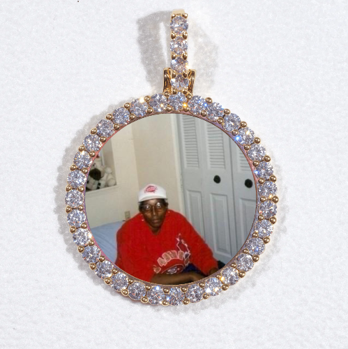 3D CIRCLE CUSTOM PICTURE PENDANT SMALL SIZE