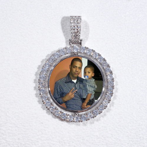 3D Spinning 2-Faced Custom Picture Pendant
