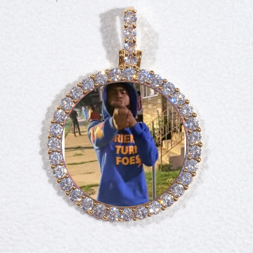3D CIRCLE CUSTOM PICTURE PENDANT SMALL SIZE