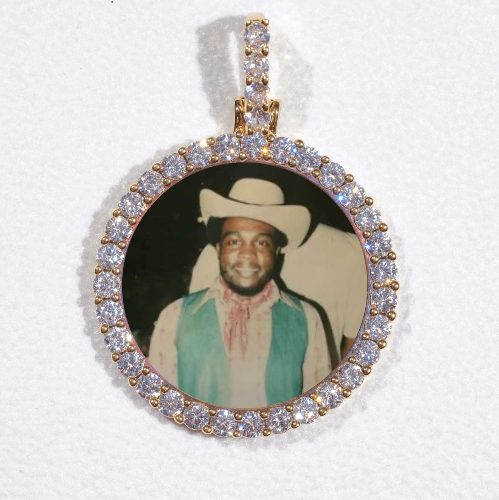 3D CIRCLE CUSTOM PICTURE PENDANT SMALL SIZE