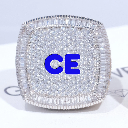 CUSTOM LETTER 3D ICED RING
