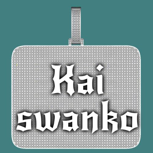 CUSTOM LETTER NECKLACE 3D BIG SQUARE