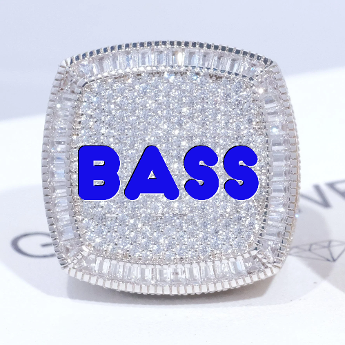 CUSTOM LETTER 3D ICED RING