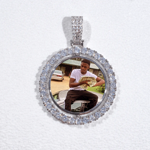 3D Spinning 2-Faced Custom Picture Pendant