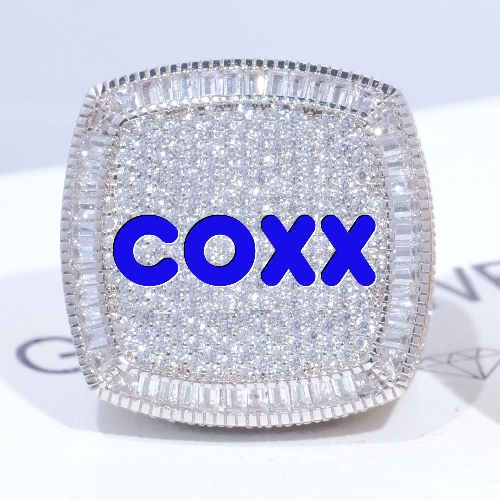 CUSTOM LETTER 3D ICED RING