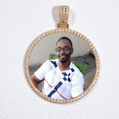 MEDIUM 3D CIRCLE CUSTOM PICTURE PENDANT