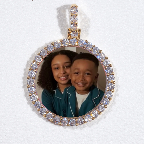 3D CIRCLE CUSTOM PICTURE PENDANT SMALL SIZE