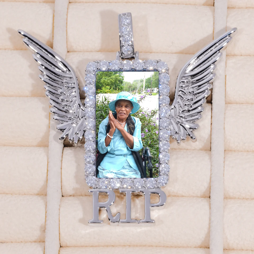 RIP WING 3D CUSTOM PICTURE PENDANT