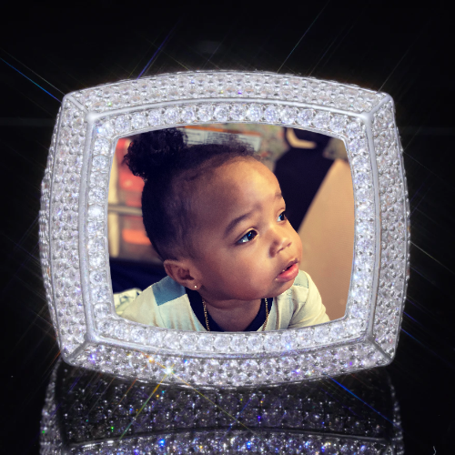 3D CUSTOM PICTURE ICED RING