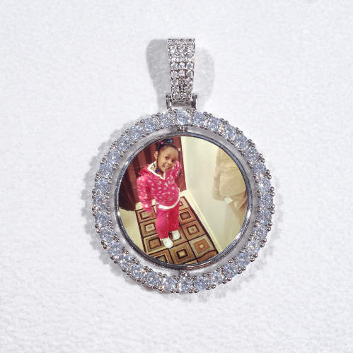 3D Spinning 2-Faced Custom Picture Pendant