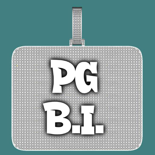 CUSTOM LETTER NECKLACE 3D BIG SQUARE
