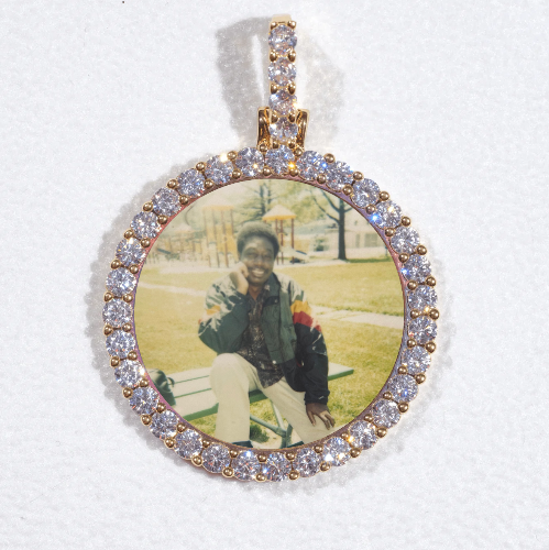 3D CIRCLE CUSTOM PICTURE PENDANT SMALL SIZE