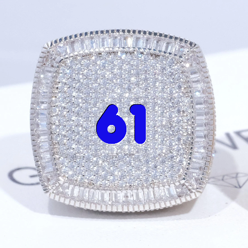 CUSTOM LETTER 3D ICED RING