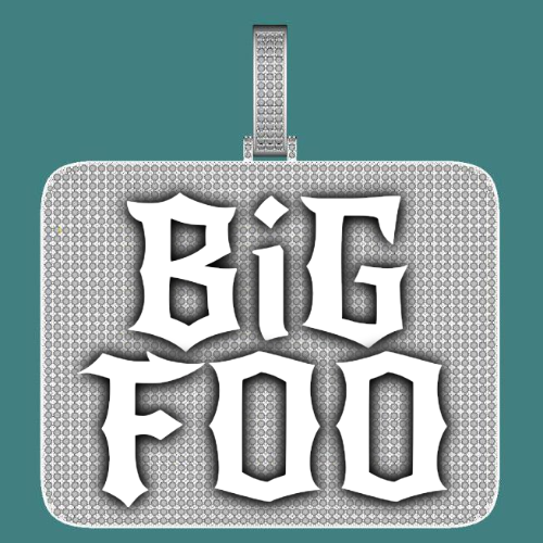 CUSTOM LETTER NECKLACE 3D BIG SQUARE