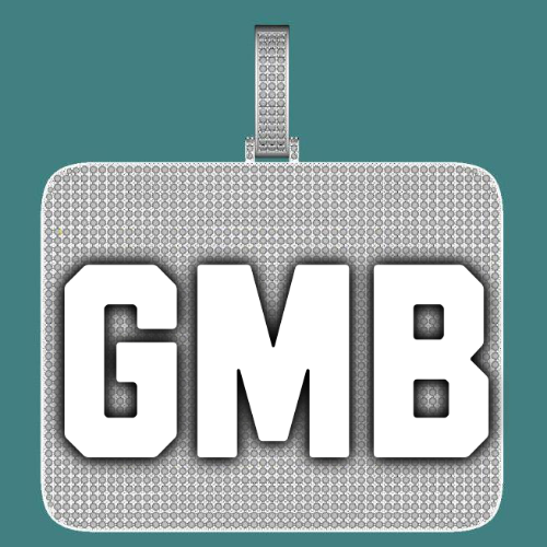 CUSTOM LETTER NECKLACE 3D BIG SQUARE