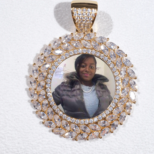 Large 3D Wheat Ear Custom Picture Pendant